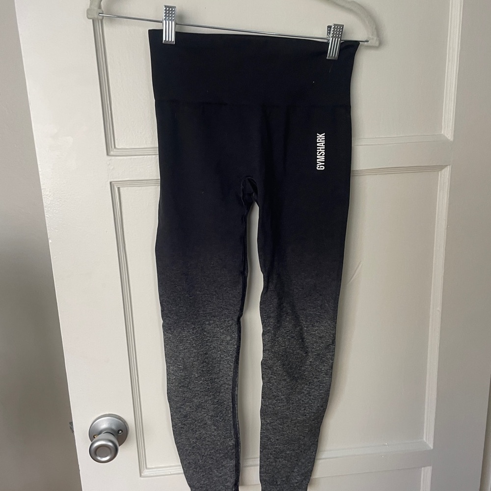 Gymshark Black and Gray Ombré Leggings